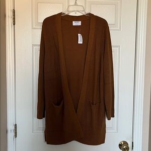 Old Navy Women's Long Sleeve Cardigan Sweater - Medium - Medium Brown